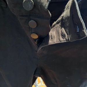 Kut Reese high rise ankle straight leg black jeans